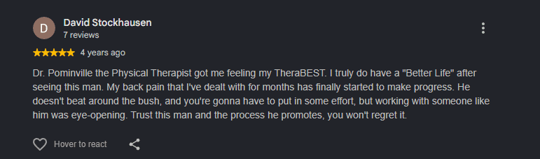 Google review from a Better Life patient (2 of 8)