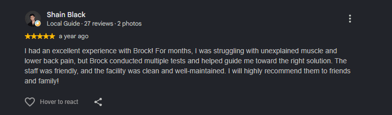 Google review from a Better Life patient (4 of 8)