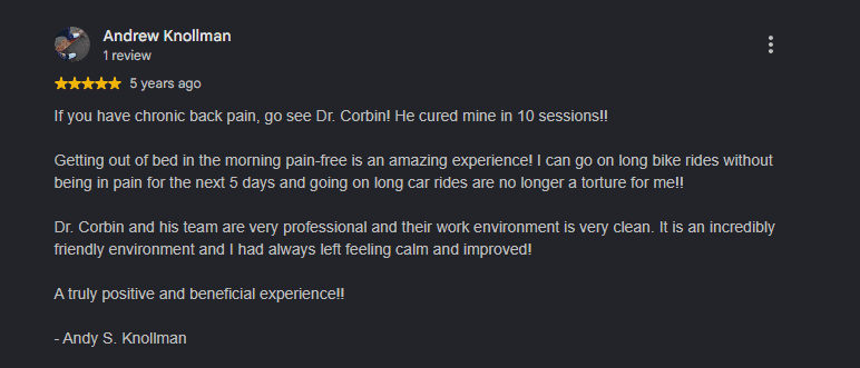 Google review from a Better Life patient (5 of 8)